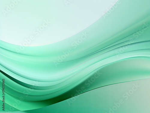 Mint Green abstract nature blurred background gradient backdrop. Ecology concept for your graphic design, banner or poster blank empty with copy space