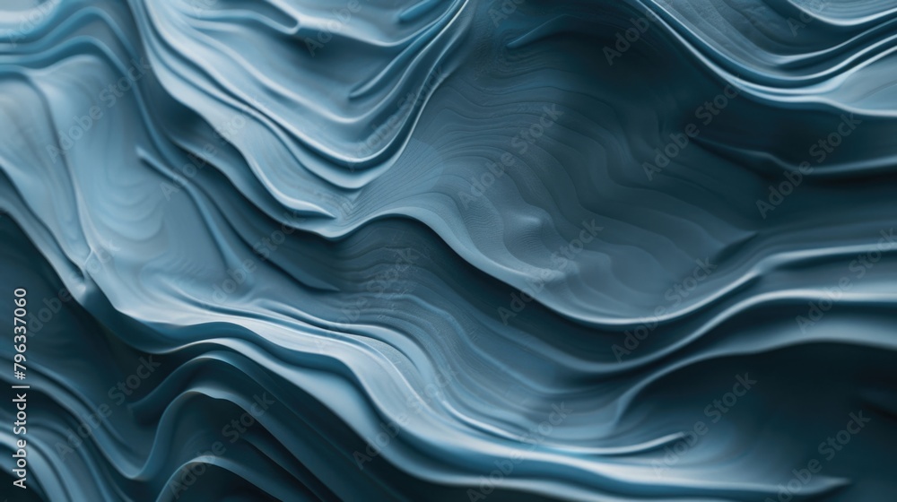 Abstract blue wavy texture. Digital graphic design for background, wallpaper, or banner
