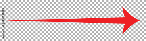 red arrow icon on transparent background. arrow icon for your web site design, logo, app, UI. arrow indicated the direction symbol. curved arrow sign.10eps.