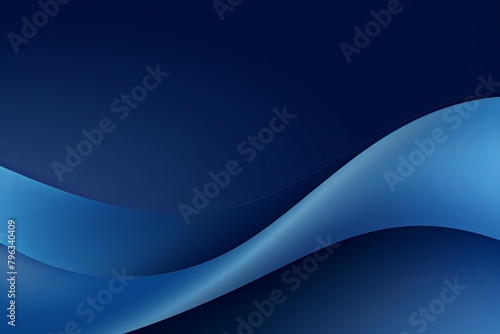 Navy Blue Gradient Background, simple form and blend of color spaces as contemporary background graphic backdrop blank empty with copy space