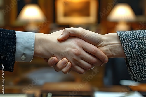 Close-Up of Corporate Handshake