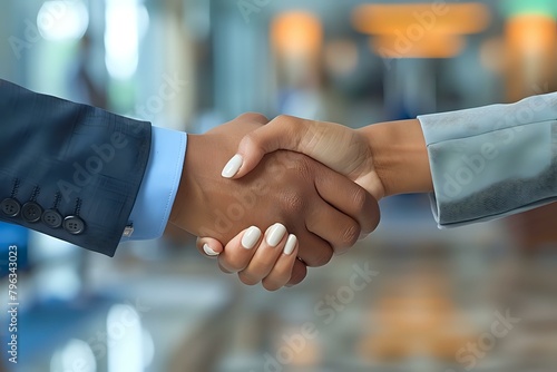 Handshake in Corporate Setting