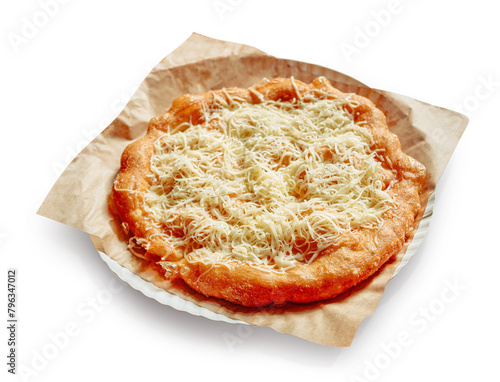 Langos Hungarian food cut out