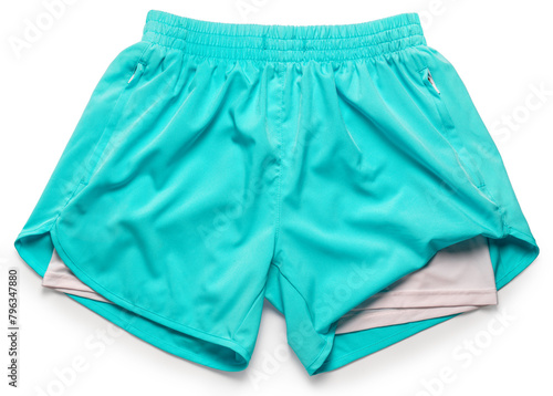 Sport shorts isolated on white background, Running sports shorts on White With clipping path.