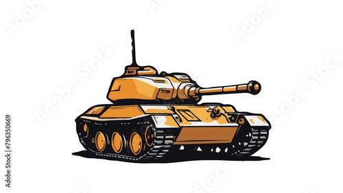 Vector illustration of tank