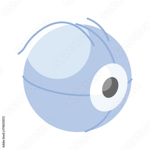 Mechanical eye vector, artificial intelligence icon design