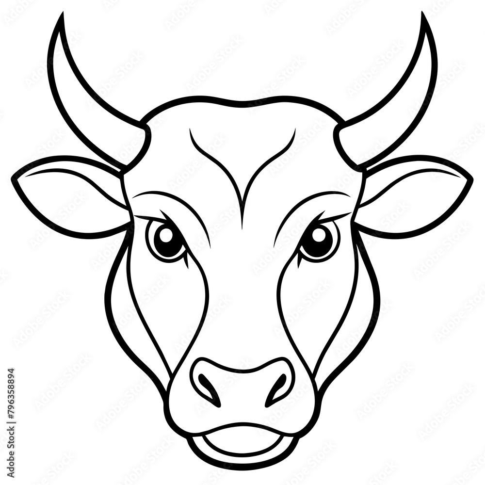 head of a cow head of a cow