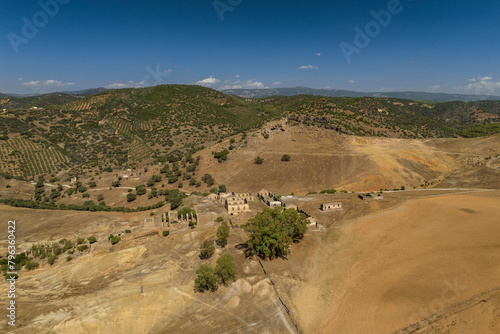 Abandoned surroundings of the Castillo mine, in Las Navas de Tolosa, in La Carolina (Jaén, Andalusia, Spain) photo