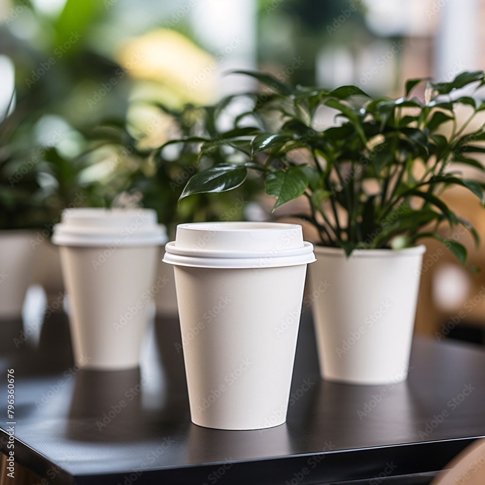 a group of coffee cups on a table a group of coffee cups on a table