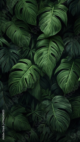 a group of green leaves