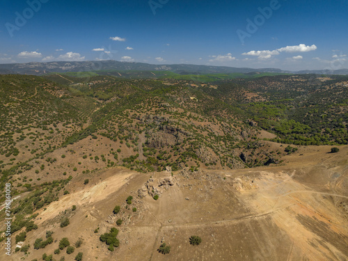Abandoned surroundings of the Castillo mine, in Las Navas de Tolosa, in La Carolina (Jaén, Andalusia, Spain)