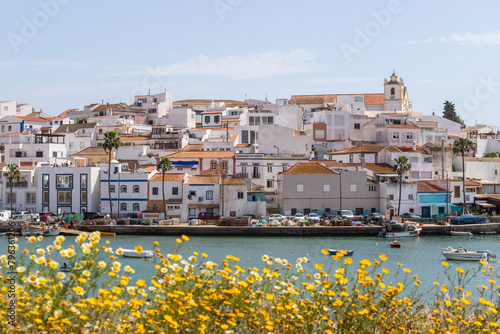 Ferragudo historical cityscape in Algarve, Portugal