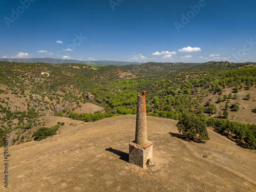 Abandoned surroundings of the Castillo mine, in Las Navas de Tolosa, in La Carolina (Jaén, Andalusia, Spain)