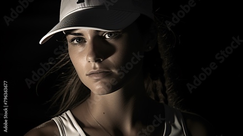 a woman wearing a white hat © Dumitru