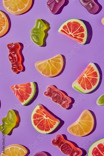 a group of colorful candies