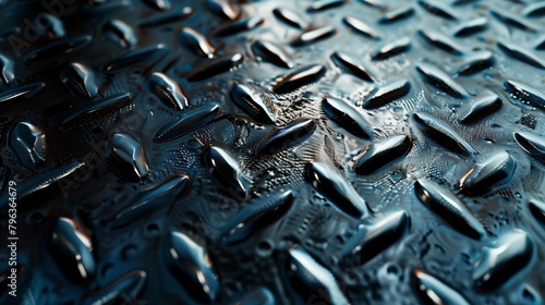 abstract metal background, close up of metal sheet with water drops