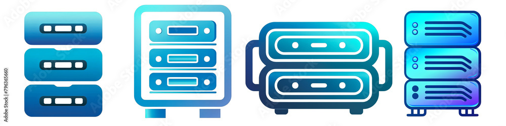 Server clipart collection, symbol, logos, icons isolated on transparent background Server clipart collection, symbol, logos, icons isolated on transparent background