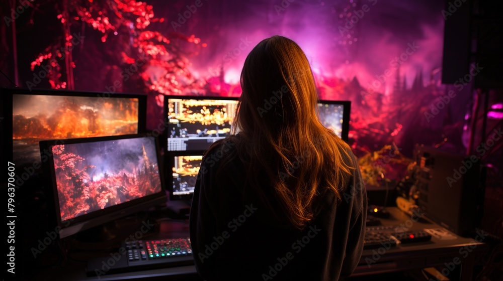 Fototapeta premium Beautiful Wallpaper of Creative Manipulation