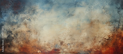 Abstract Sky and Water Painting