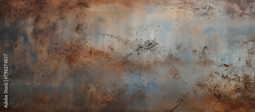 Rusted metal texture against blue sky photo