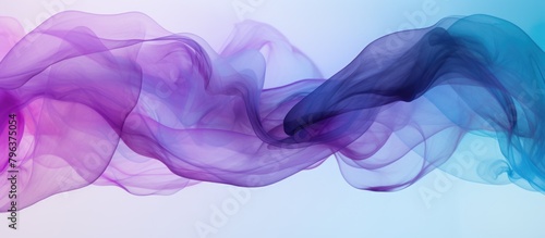 Blue and purple swirling smoke