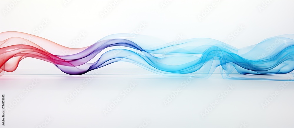 Obraz premium Abstract colorful fumes on white backdrop
