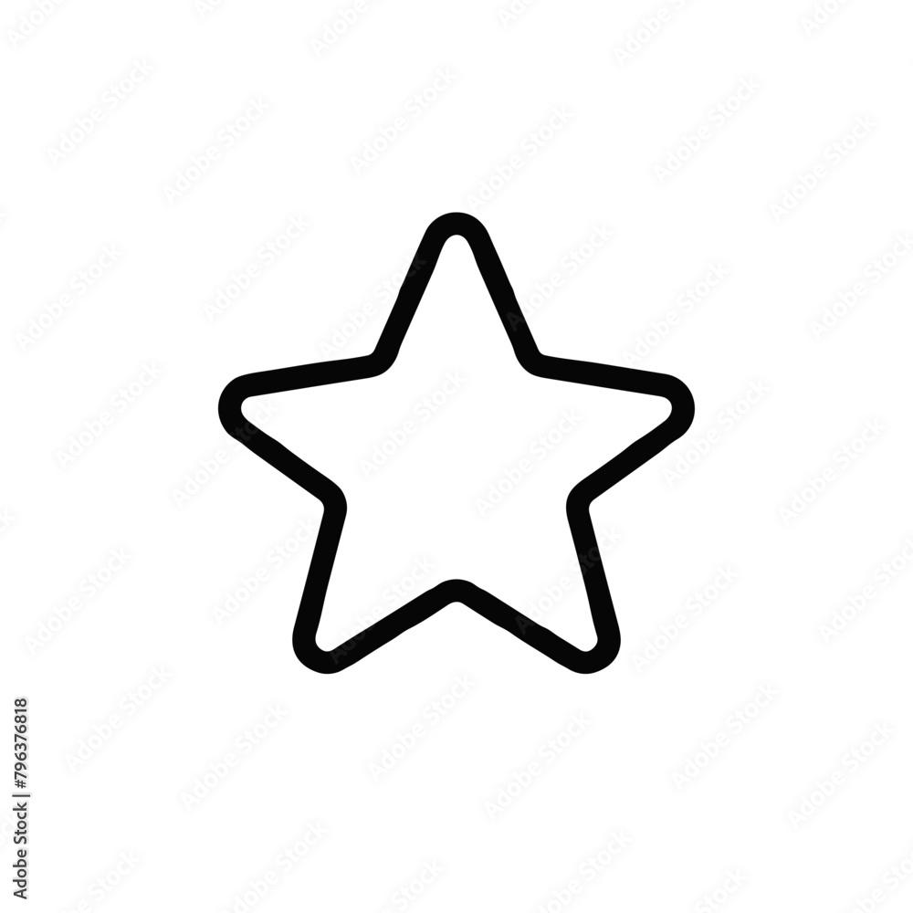 Star Outline Icon, Excellence and Rating System Star Outline Icon, Excellence and Rating System