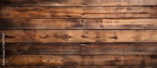 Close-up of wooden wall with numerous boards photo