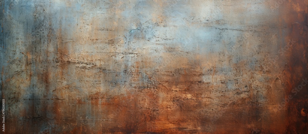 Fototapeta premium Rusted metal surface with blue sky