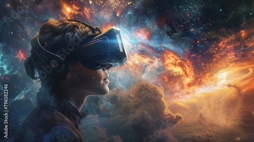 VR journey through time and space that lets users witness the formation of the universe from the Big Bang to the present day © Seksan