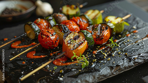 Delicious fresh grilled vegetables