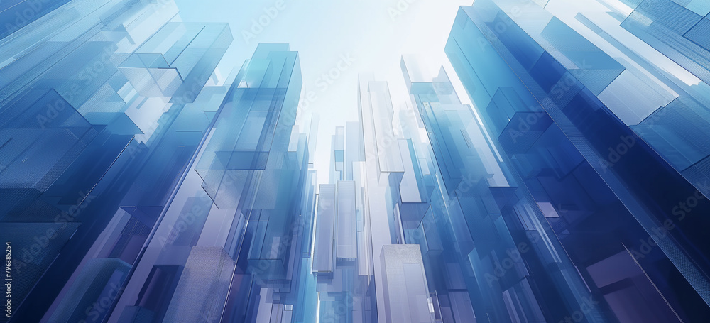 Modern glass city