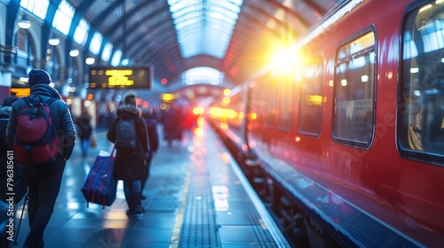 Dynamic Urban Transportation: Speed and Energy at the Train Station © masanyanka