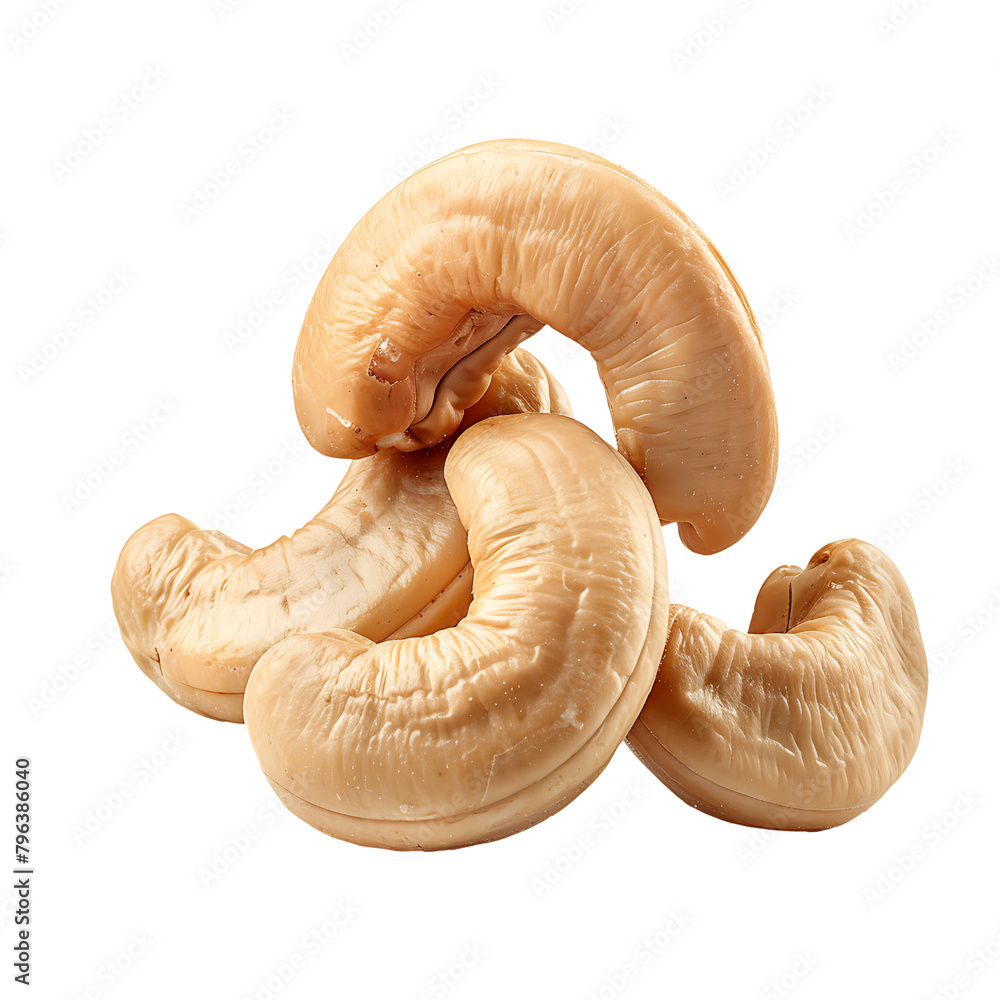 Isolated cashew nuts, for food ingredients or nut flavoring Isolated cashew nuts, for food ingredients or nut flavoring