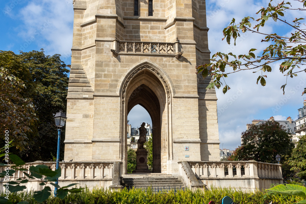 Obraz premium Saint Jacques Tower in Paris