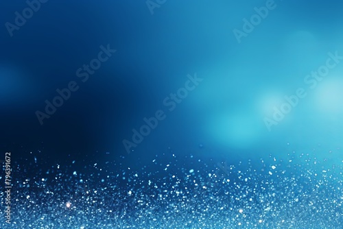 Sky Blue banner dark bokeh particles glitter awards dust gradient abstract background