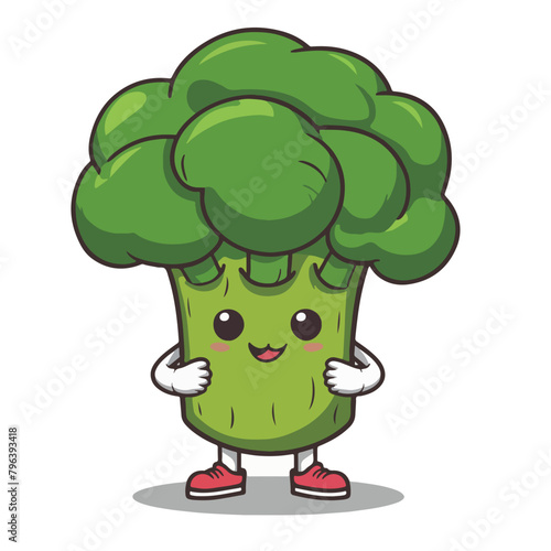 Mustard Vegetable Cartoon Character - Kawaii Chibi Style Vector Illustration