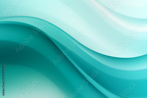 Teal abstract nature blurred background gradient backdrop. Ecology concept for your graphic design  banner or poster blank empty with copy space 