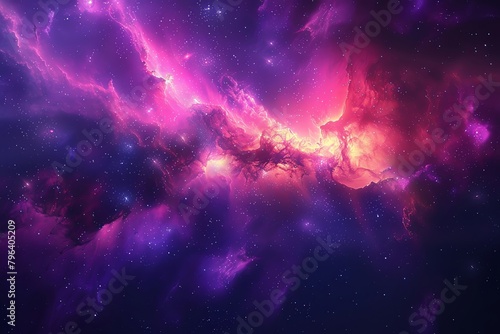 A galaxy seen from space, stars and nebulae, aweinspiring, digital space illustration, vibrant colors, avoid realistic portrayals of specific known locations photo