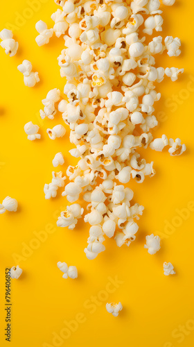 Top view of popcorn