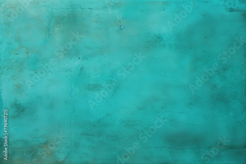 Turquoise old scratched surface background blank empty with copy space