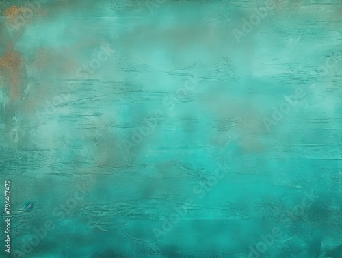 Turquoise old scratched surface background blank empty with copy space © GalleryGlider