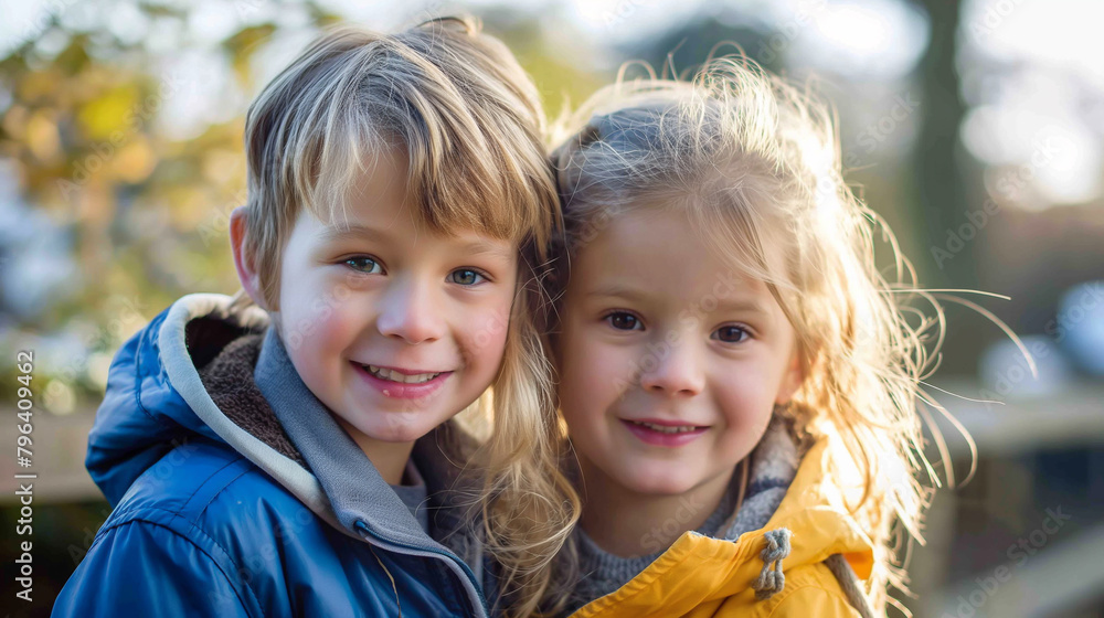 Fototapeta premium kids portrait children's day