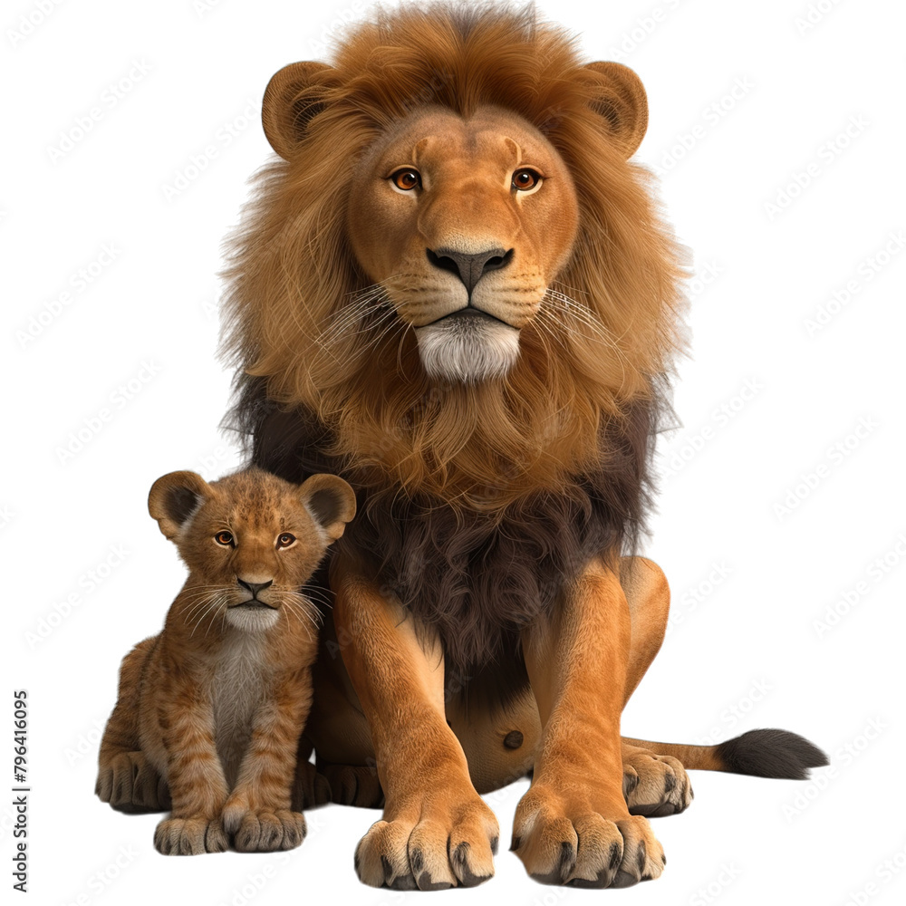 Obraz premium lion cub