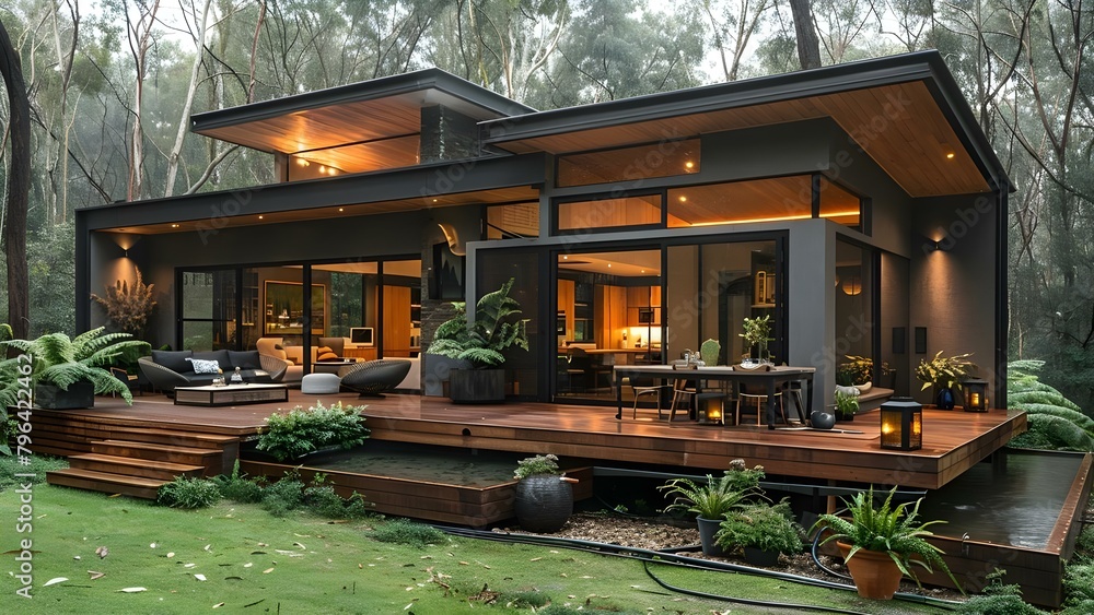 Utilizing Rainwater Harvesting in a Contemporary Country Home to ... - Luxury Eco Residences With Rainwater Harvesting