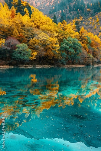 The most beautiful lake in the world is Jiuzhaigou Valley Scenic Area. © Nica