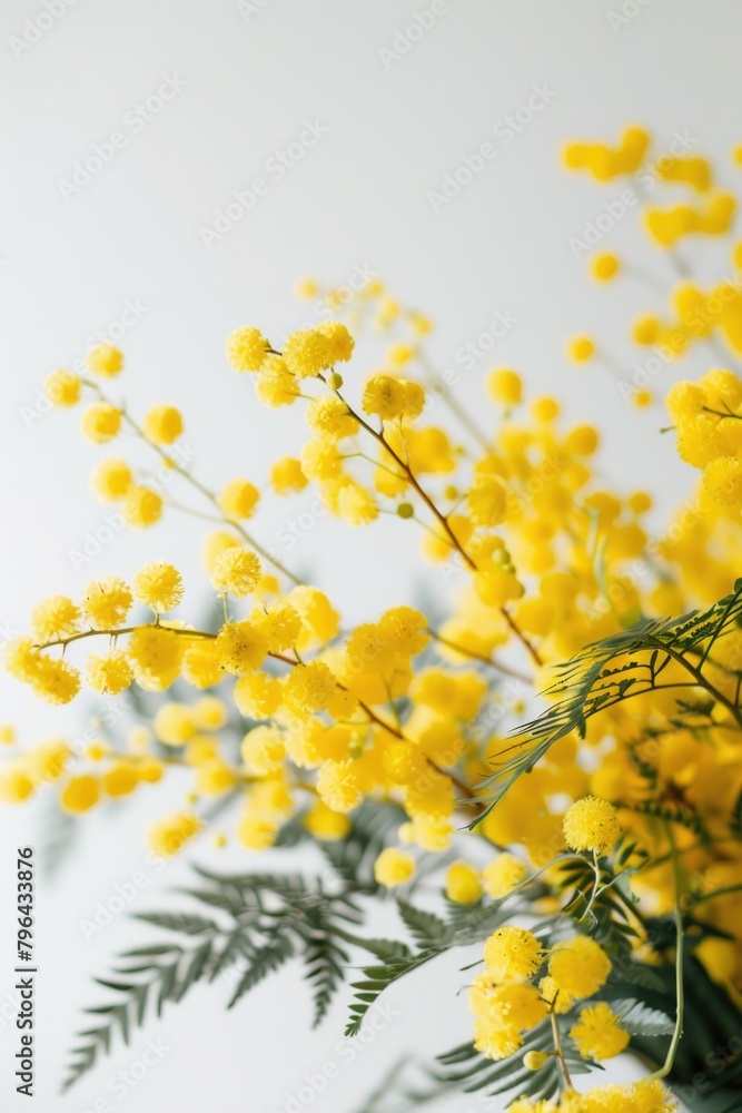 A vase filled with yellow flowers on a table. Suitable for home decor or floral themes