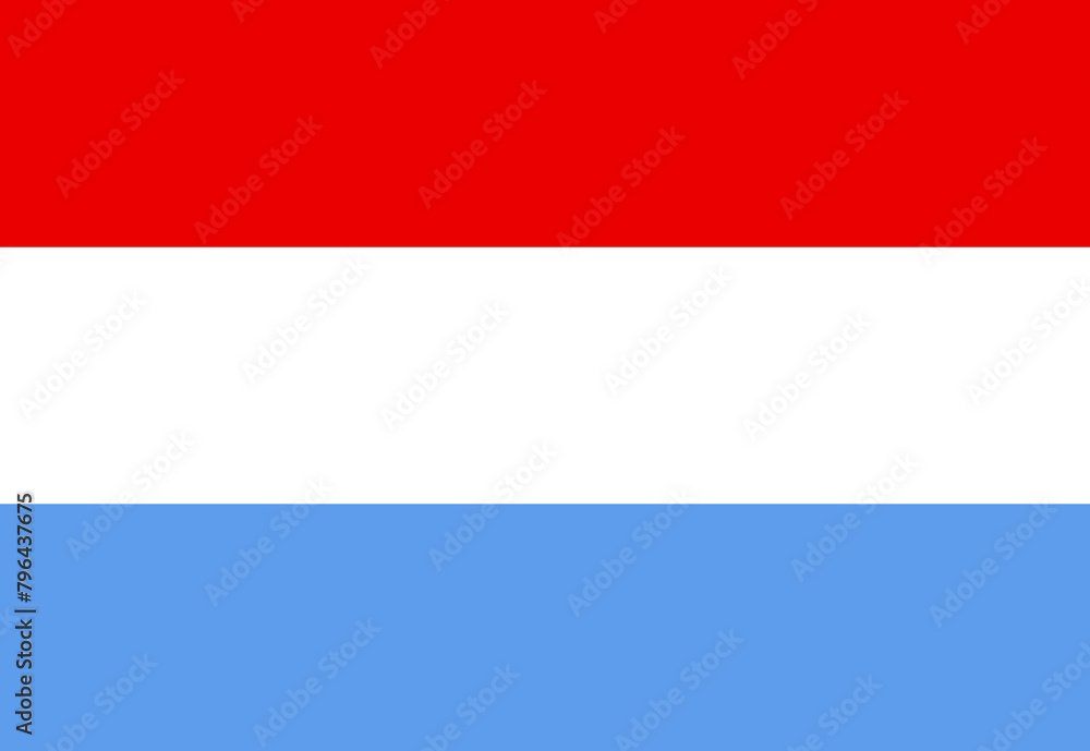 Naklejka premium luxembourg flag illustrator country flags