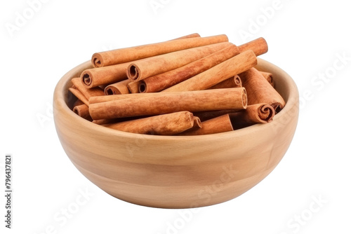 A Harmonious Gathering of Cinnamon Bliss. On a White or Clear Surface PNG Transparent Background.
