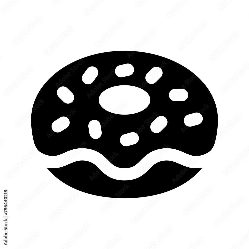 Donut icon. Vector concept illustration for design. EPS 10 Donut icon. Vector concept illustration for design. EPS 10